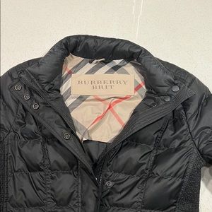 Burberry Brit black short puffer coat. Size small.